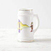 Himmlische Hotdog-Tasse Bierglas (VorderseiteRechts)