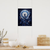Himmlische Impasto-Mandala-Göttin Poster (Küche)