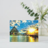 Himmlische inspirierende Postkarte (Stehend Vorderseite)