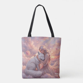 Himmlische Jungfrau Weißfuchs Fantasy-Tasche Tasche