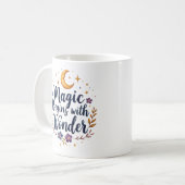 Himmlische Kaffee-Kunst Kaffeetasse (Vorderseite Links)