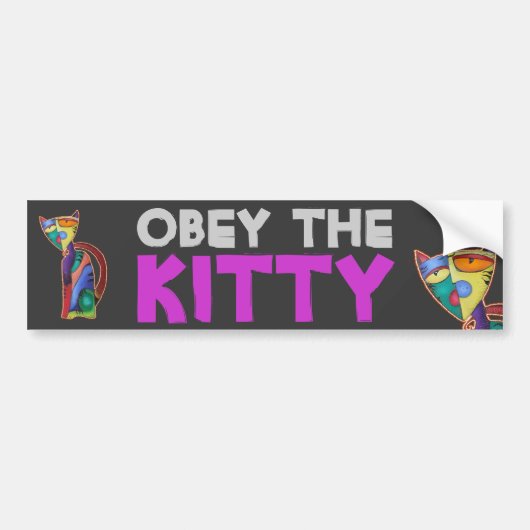 Himmlische Katze Autoaufkleber (Vorne)