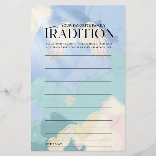 Himmlische Kinderdusche Tradition (Vorderseite)