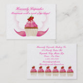 Himmlische kleine Kuchen Visitenkarte (Vorne/Hinten)