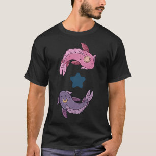 Himmlische Koi-Fisch-Paar-Sonne-und-Mond-Fische-Ku T-Shirt