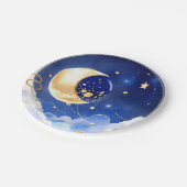 Himmlische Konstellationen Kinderdusche Pappteller (Schrägansicht)