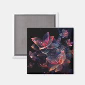 Himmlische Kosmische Lotusblüte Magnet (Vorderseite/Rückseite)