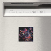 Himmlische Kosmische Lotusblüte Magnet (In Situ (Geschirrspüler))