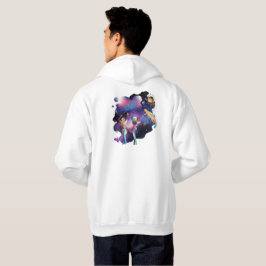 Himmlische Kosmische Tänzer und Regenbogen-Echse Hoodie