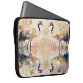 Himmlische Kraniche in Harmonie - Wasserfarben  Laptopschutzhülle (Vorne Rechts)