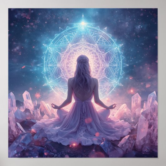 Himmlische Kristallmeditation Poster (Vorne)