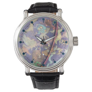 Himmlische Kugel-Astronomie-Uhr Armbanduhr