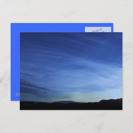 Himmlische Leinwand Postkarte (Vorne/Hinten)