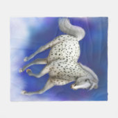 Himmlische Leopardappaloosa-Fleece-Decke Fleecedecke (Vorderseite (Horizontal))