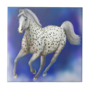 Himmlische Leopardappaloosa-Pferdefliese Fliese