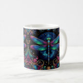 Himmlische Libelle Kaffeetasse (VorderseiteRechts)