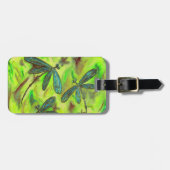 Himmlische Libellen auf einem Sternenhimmel Gepäckanhänger (Vorderseite horizontal)