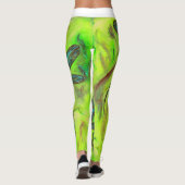 Himmlische Libellen auf einem Sternenhimmel Leggings (Rückseite)