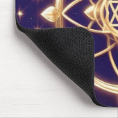 Himmlische Lichtgeometrie — Heiliges Muster Mousepad (Ecke)