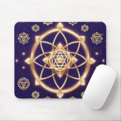 Himmlische Lichtgeometrie — Heiliges Muster Mousepad (Mit Mouse)