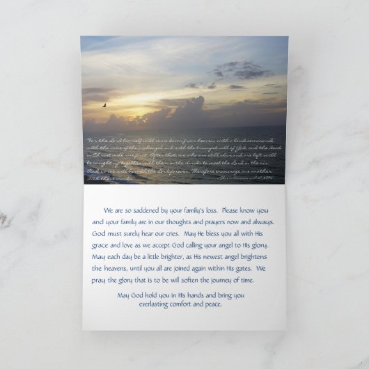 Himmlische Lichtsympathische Karte (Innenseite)