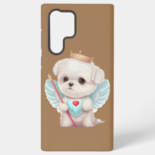 Himmlische Liebe: Süßer Engel Malteser Hund Welpe Samsung Galaxy Hülle