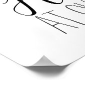 Himmlische Lieblinge minimalistisches Hochzeitszei Poster (Ecke)