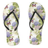 Himmlische Lila Hydrangea Harmonie Badesandalen (Fußbett)