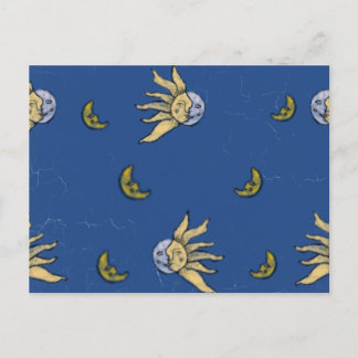 Himmlische Magie Blaue Whimsigoth-Himmel Postkarte