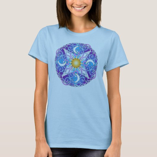 Himmlische Mandala T-Shirt (Vorderseite)