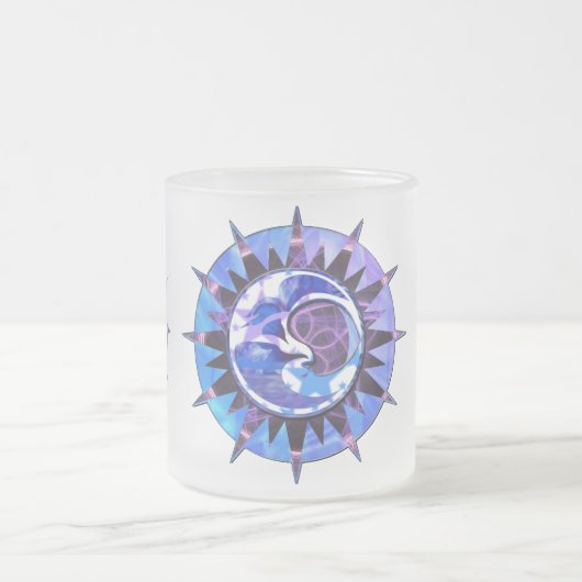 himmlische mattierte Tasse der Sonne u. des Mondes (Mittel)