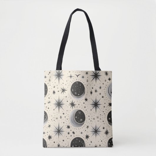 himmlische Mondphasen Tasche (Vorderseite)
