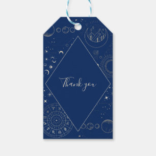 Himmlische Mondsterne kosmische Hochzeit Danke Geschenkanhänger