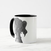 Himmlische Muse Künstlerischer Kaffeebecher Tasse (Vorderseite Links)
