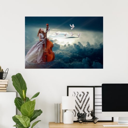 Himmlische Musik Poster (Heimbüro)