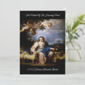 Himmlische Mutter Barockkunst Einladung (Stehend Vorderseite)