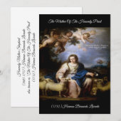 Himmlische Mutter Barockkunst Einladung (Vorne/Hinten)