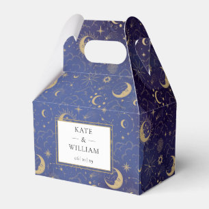 Himmlische Mystische Sterne Und Monde Hochzeit Geschenkschachtel
