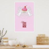 Himmlische Nachspeisen Bäckerei Poster (Küche)