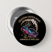 Himmlische Osternacht 2026 Galaxy Bunny Constella Button (Vorne & Hinten)