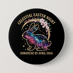 Himmlische Osternacht 2026 Galaxy Bunny Constella Button