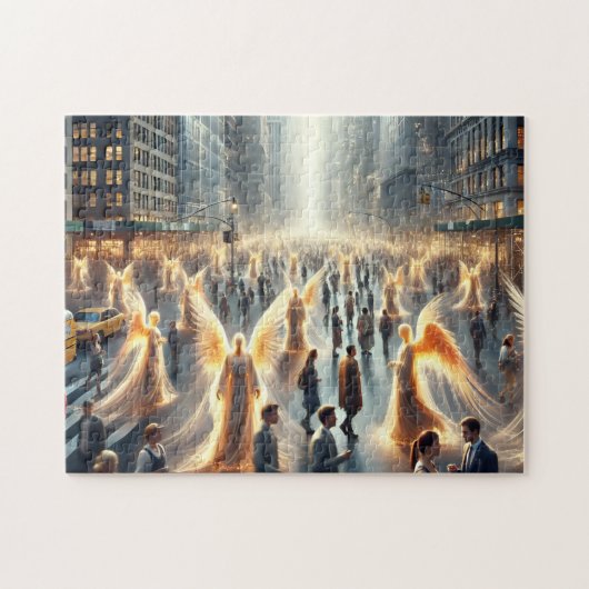 Himmlische Pendler Engel unter uns Puzzle (Horizontal)