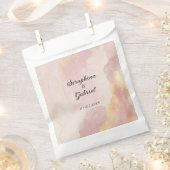 Himmlische Pink-Wasserfarbenhochzeit Geschenktütchen (Ausgeschnitten)