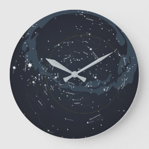Himmlische Planisphere-Wanduhr Große Wanduhr