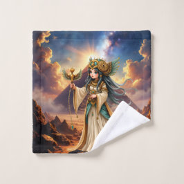 Himmlische Priesterin der goldenen Pyramide. Badhandtuch Set
