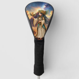 Himmlische Priesterin der goldenen Pyramide. Golf Headcover