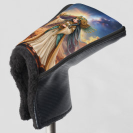 Himmlische Priesterin der goldenen Pyramide. Golf Headcover