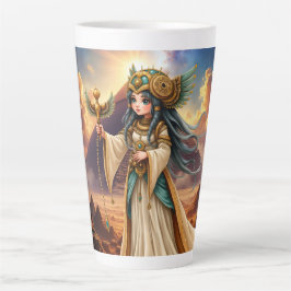 Himmlische Priesterin der goldenen Pyramide. Milchtasse