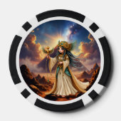 Himmlische Priesterin der goldenen Pyramide. Pokerchips (Rückseite)