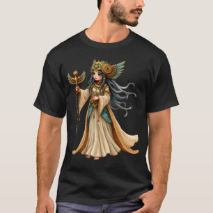 Himmlische Priesterin der goldenen Pyramide. T-Shirt